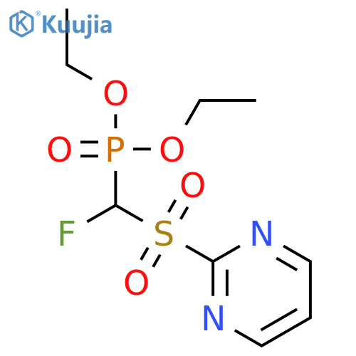 Phosphonic acid, [fluoro(2-pyrimidinylsulfonyl)methyl]-, diethyl ester structure