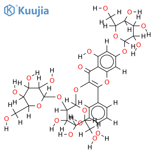 Quercetin-3-O-sophoroside-7-O-glucoside structure