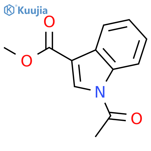 1H-Indole-3-carboxylic acid, 1-acetyl-, methyl ester structure