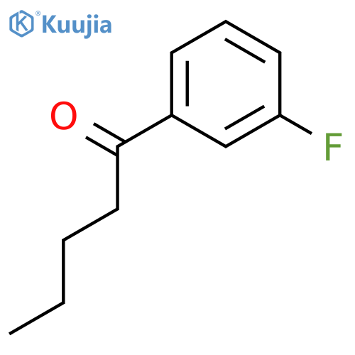 1-(3-fluorophenyl)pentan-1-one structure