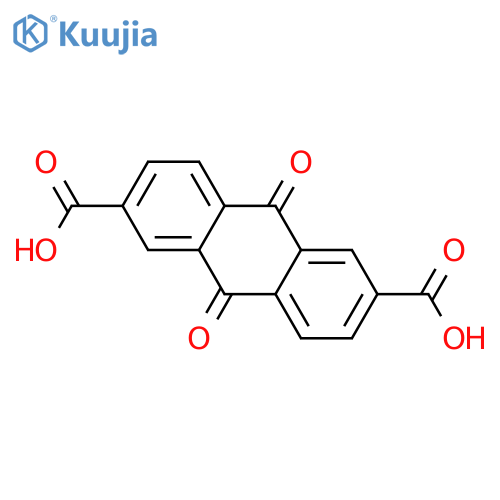 9,10-Dioxo-9,10-dihydro-anthracene-2,6-dicarboxylic acid structure