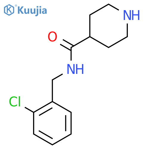 N-(2-Chlorobenzyl)piperidine-4-carboxamide structure