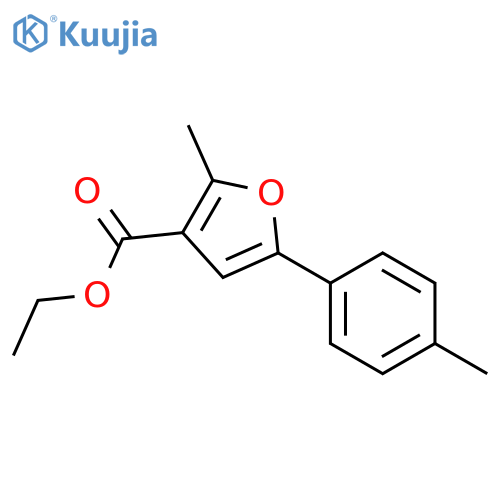 ethyl 2-methyl-5-(4-methylphenyl)-3-furoate structure