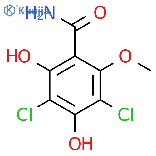 BENZAMIDE, 3,5-DICHLORO-2,4-DIHYDROXY-6-METHOXY- structure