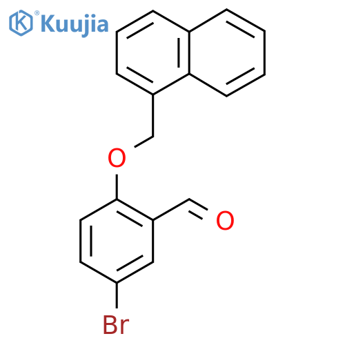 5-Bromo-2-(naphthalen-1-ylmethoxy)benzaldehyde structure