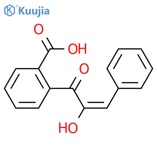 2-(2-Hydroxy-3-phenylacryloyl)benzoic acid structure