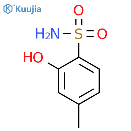 2-hydroxy-4-methylbenzene-1-sulfonamide structure