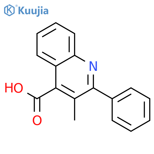 3-Methyl-2-phenylquinoline-4-carboxylic acid structure