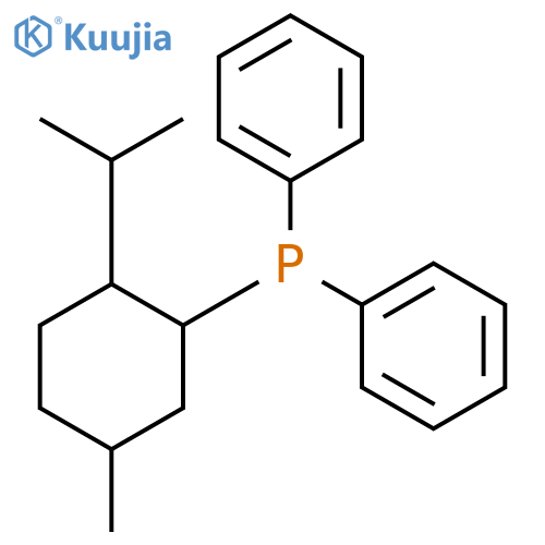 ((1S,2S,5R)-2-Isopropyl-5-methylcyclohexyl)-diphenylphosphine structure