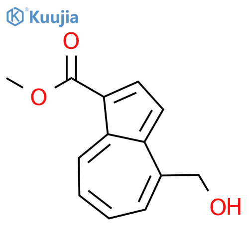 4-Hydroxylmethyl-methoxycarbonylazulen structure