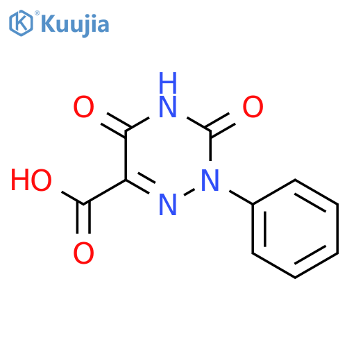 3,5-Dioxo-2-phenyl-2,3,4,5-tetrahydro-1,2,4-triazine-6-carboxylic Acid structure