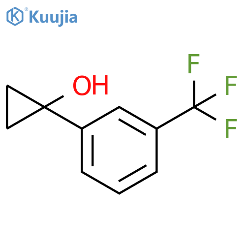 1-3-(trifluoromethyl)phenylcyclopropan-1-ol structure