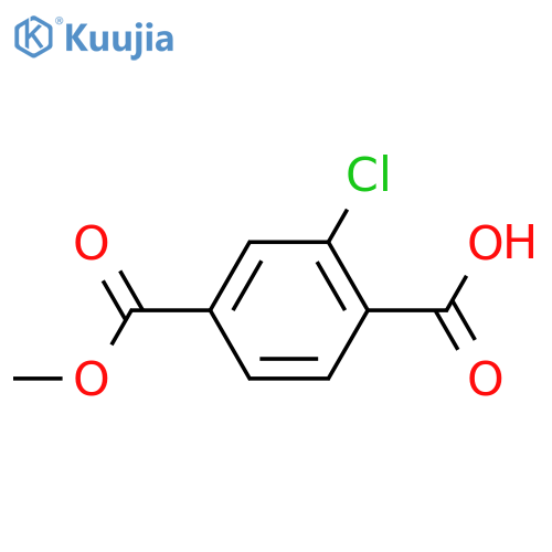 2-Chloro-4-(methoxycarbonyl)benzoic acid structure