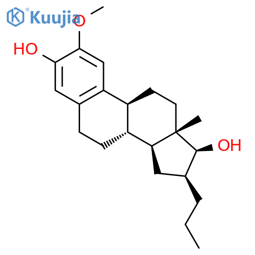 Estra-1,3,5(10)-triene-3,17-diol, 2-methoxy-16-propyl-, (16b,17b)- structure