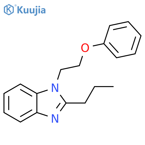 1-(2-phenoxyethyl)-2-propyl-1H-1,3-benzodiazole structure