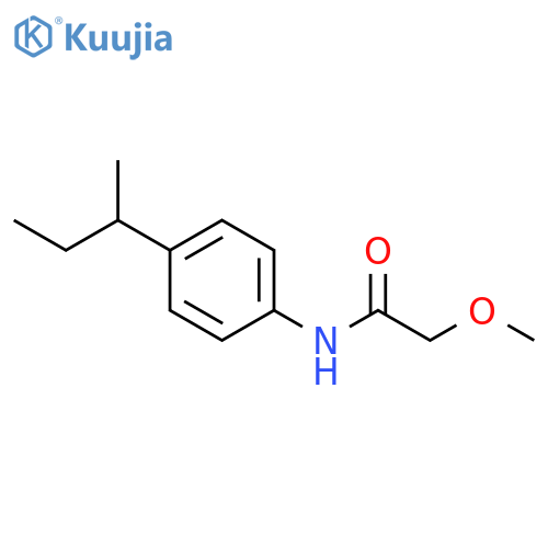 N-(4-sec-butylphenyl)-2-methoxyacetamide structure