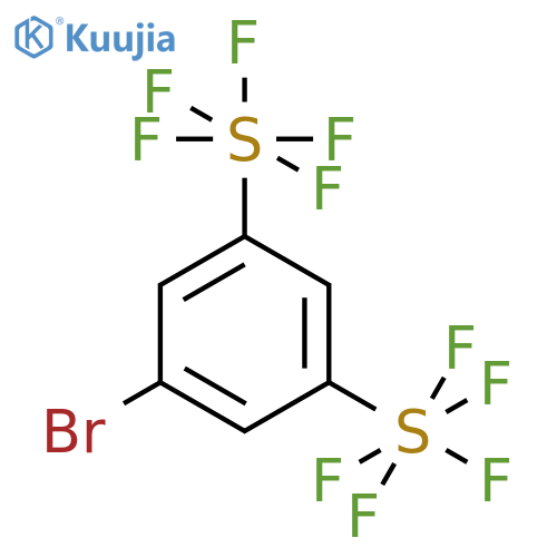 [3-bromo-5-(pentafluoro-λ6-sulfanyl)phenyl]-pentafluoro-λ6-sulfane structure