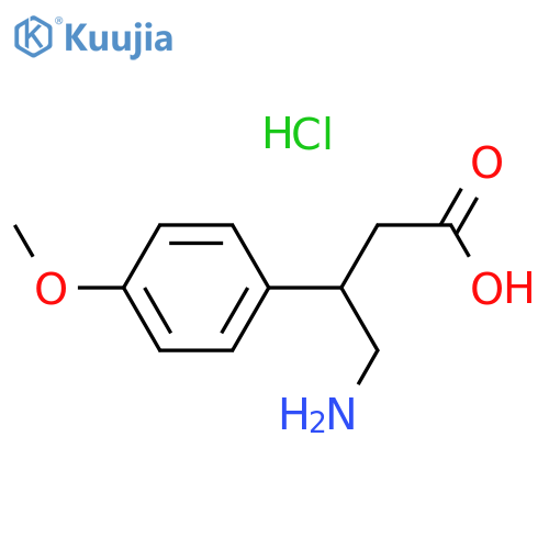4-Amino-3-(4-methoxy-phenyl)-butyricacidhydrochloride structure