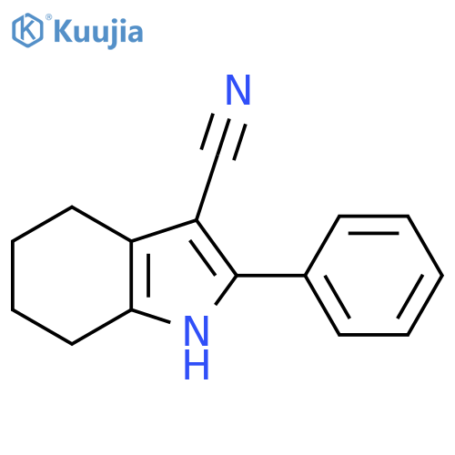 2-phenyl-4,5,6,7-tetrahydro-1H-indole-3-carbonitrile structure