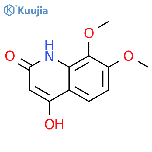 2(1H)-Quinolinone, 4-hydroxy-7,8-dimethoxy- structure