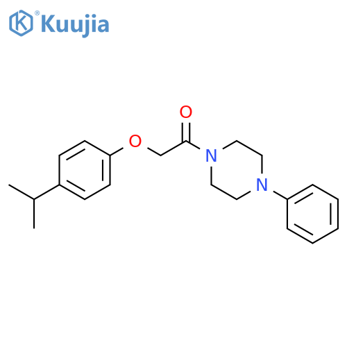 1-(4-Phenylpiperazin-1-yl)-2-[4-(propan-2-yl)phenoxy]ethan-1-one structure