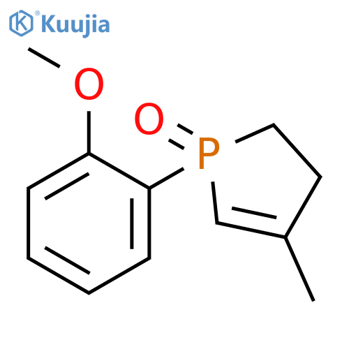 1H-Phosphole, 2,3-dihydro-1-(2-methoxyphenyl)-4-methyl-, 1-oxide structure
