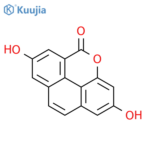 2,7-dihydroxy-5H-phenanthro[4,5-bcd]pyran-5-one structure