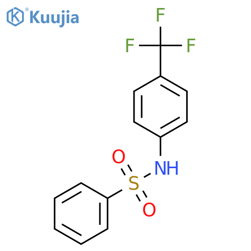 Benzenesulfonamide, N-[4-(trifluoromethyl)phenyl]- structure