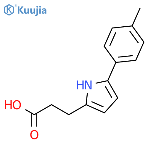 1H-Pyrrole-2-propanoicacid, 5-(4-methylphenyl)- structure