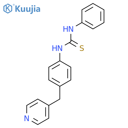1-phenyl-3-{4-(pyridin-4-yl)methylphenyl}thiourea structure