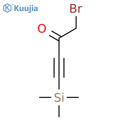 1-bromo-4-(trimethylsilyl)but-3-yn-2-one structure