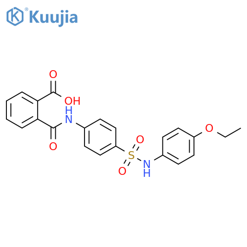 2-({4-[(4-ethoxyanilino)sulfonyl]anilino}carbonyl)benzoic acid structure