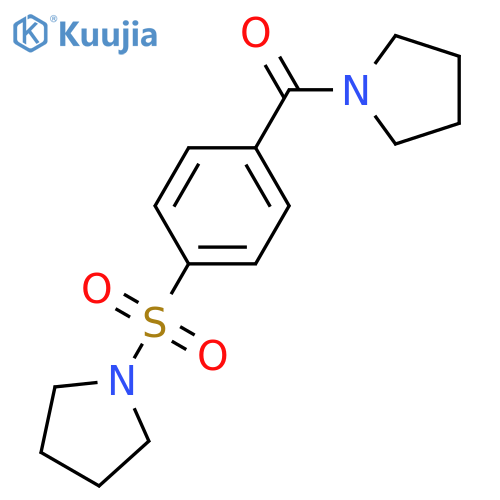 1-4-(pyrrolidine-1-carbonyl)benzenesulfonylpyrrolidine structure