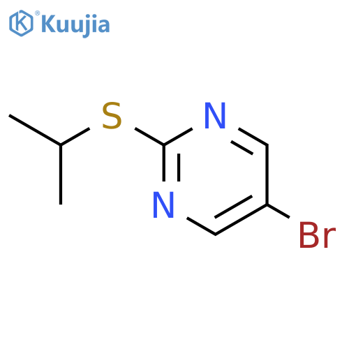 5-Bromo-2-(isopropylthio)pyrimidine structure