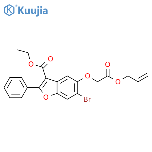 ethyl 6-bromo-5-[2-oxo-2-(prop-2-en-1-yloxy)ethoxy]-2-phenyl-1-benzofuran-3-carboxylate structure