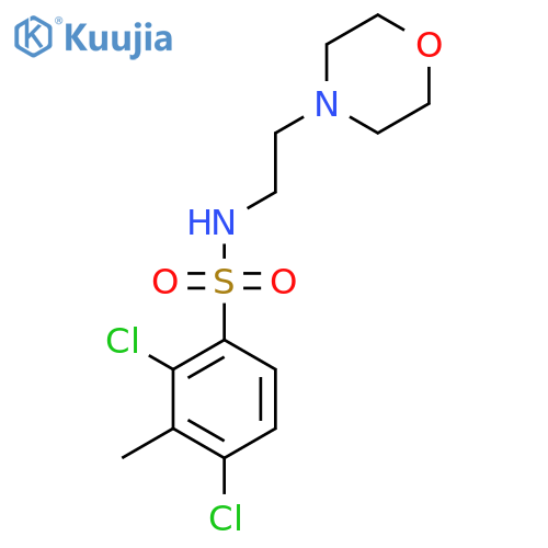 2,4-dichloro-3-methyl-N-2-(morpholin-4-yl)ethylbenzene-1-sulfonamide structure