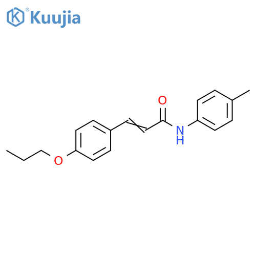 (2E)-N-(4-methylphenyl)-3-(4-propoxyphenyl)prop-2-enamide structure