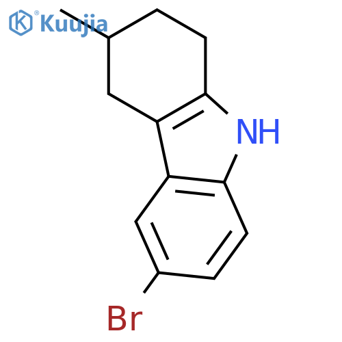 1H-CARBAZOLE, 6-BROMO-2,3,4,9-TETRAHYDRO-3-METHYL- structure