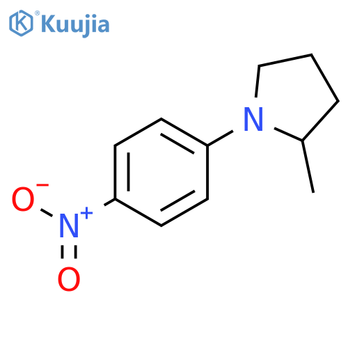 Pyrrolidine, 2-methyl-1-(4-nitrophenyl)- structure