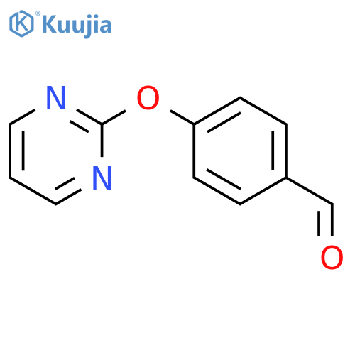 4-(Pyrimidin-2-yloxy)benzaldehyde structure