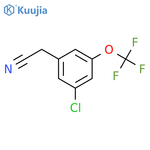 3-Chloro-5-(trifluoromethoxy)phenylacetonitrile structure