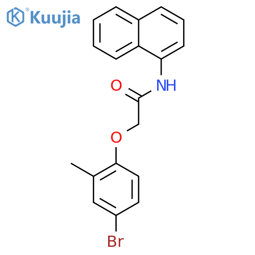 2-(4-Bromo-2-methylphenoxy)-N-(naphthalen-1-yl)acetamide structure
