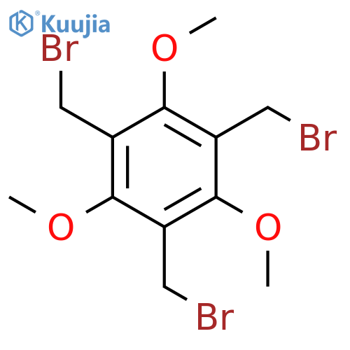 BENZENE, 1,3,5-TRIS(BROMOMETHYL)-2,4,6-TRIMETHOXY- structure
