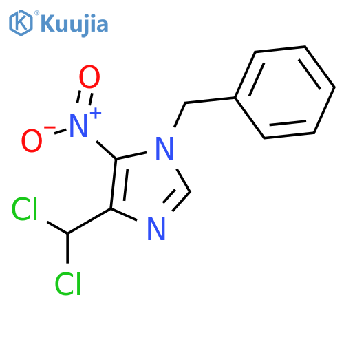 1-Benzyl-4-Dicholoromethyl-5-nitroimidazole structure