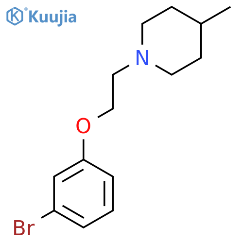 1-(2-(3-Bromophenoxy)ethyl)-4-methylpiperidine structure