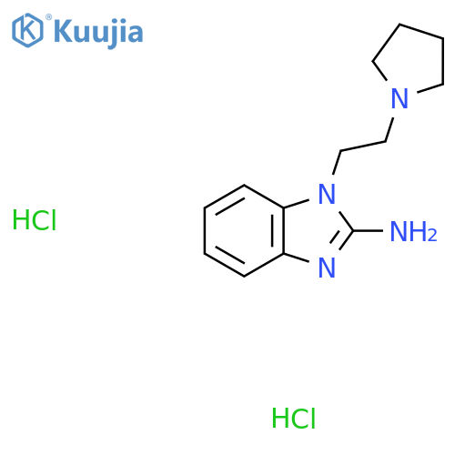 1-(2-Pyrrolidin-1-yl-ethyl)-1H-benzoimidazol-2-ylamine dihydrochloride structure