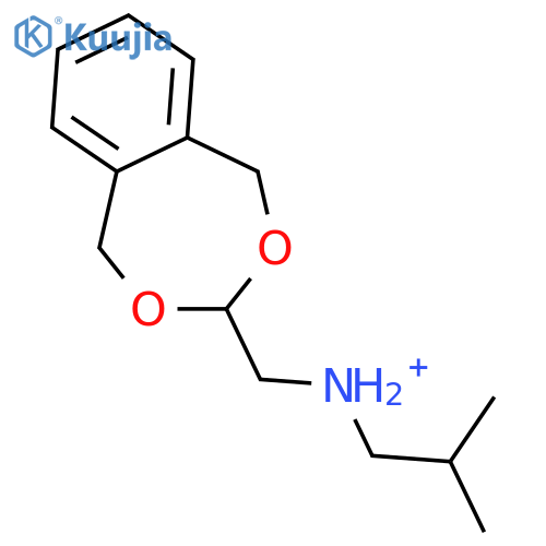 2,4-Benzodioxepin-3-methanamine,1,5-dihydro-N-(2-methylpropyl)-, hydrochloride (1:1) structure