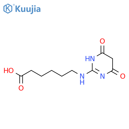 6-(4,6-DIOXO-1,4,5,6-TETRAHYDRO-PYRIMIDIN-2-YLAMINO)-HEXANOIC ACID structure