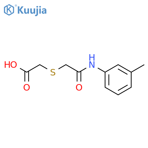 2-({(3-Methylphenyl)carbamoylmethyl}sulfanyl)acetic Acid structure