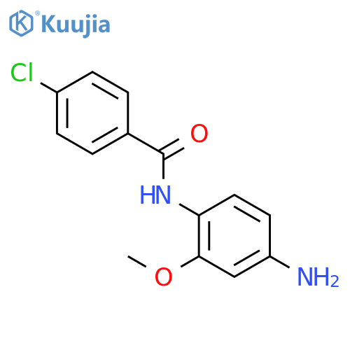 Benzamide,N-(4-amino-2-methoxyphenyl)-4-chloro- structure